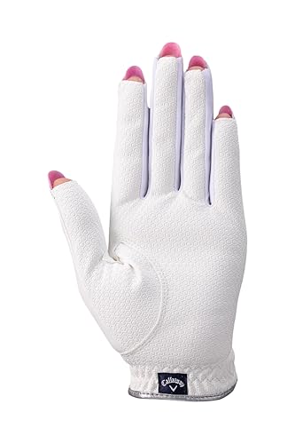 キャロウェイ(Callaway) グローブ NAIL DUAL WMS WHT L 25 (L: 20cm~21cm 両手用) ホワイト レディス 最後 画像