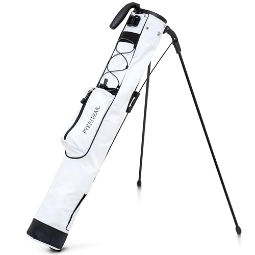 PYKES PEAK（パイクスピーク）ゴルフ スタンドバッグ【軽量 980g 全20色】セルフスタンド クラブケース ゴルフバッグ キャディバッグ サブバッグ フード付き 7本収納 メンズ レディース 1枚目 画像