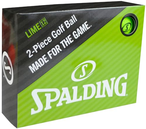 SPALDING(スポルディング) マットカラー ゴルフボール 1ダース(12個入り) ライム SPBA-3769 1枚目 画像