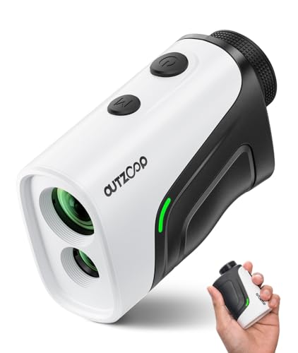 OUTZOOP ゴルフレーザー距離計 B1000F LCD黒表示 3点間測定 最速0.02S測定 小型 超軽量128g 高透過レンズ 光学6.0倍望遠 1000m/1093yd対応 mini ゴルフ距離計 競技対応 振動機能 充電式 IP54防塵防水 専用ケース付き 1枚目 画像