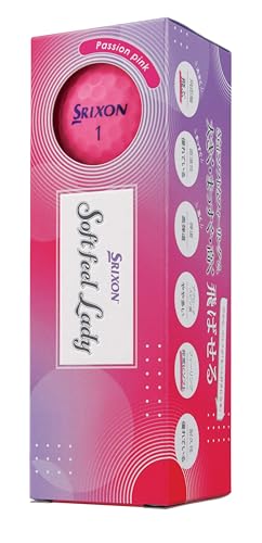 ダンロップゴルフボール SRIXON SOFT FEEL LADY6 2025年モデル 1ダース(12個入り) パッションピンク 中間 画像