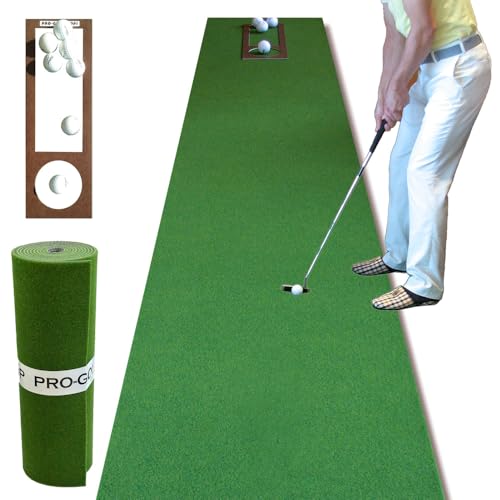 パターマット工房 スーパーベント 日本製 (45cm×3m) 距離感マスターカップ付き 室内 防音 ゴルフ練習マット SUPER-BENT 画像1