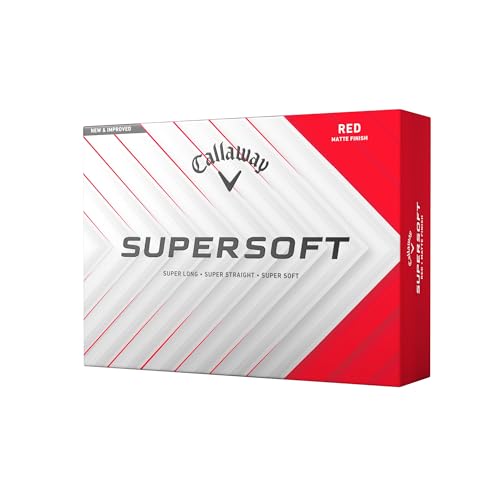 キャロウェイ(Callaway) ゴルフボール SUPERSOFT RED 25 1ダース(12個入り) 2ピース構造 レッド 1枚目 画像