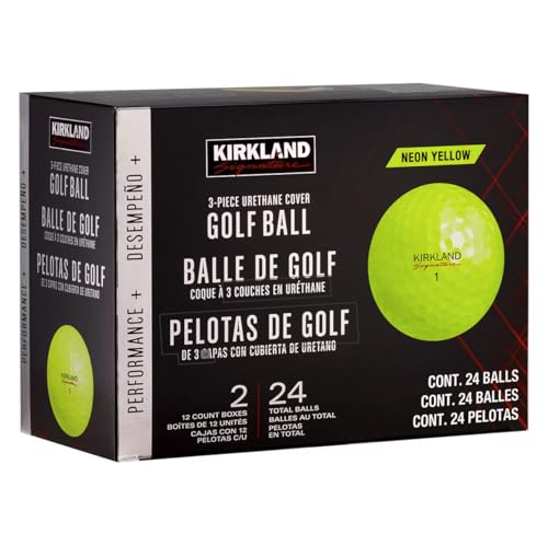 カークランドシグネチャー 3ピースゴルフボール バージョン2.0 イエロー 24個入り 画像1