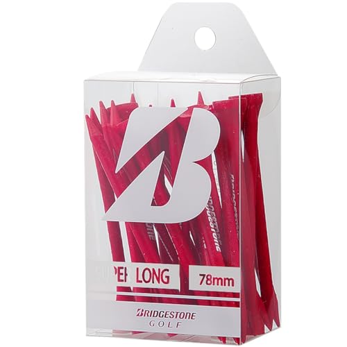 BRIDGESTONE(ブリヂストン) ゴルフ ウッドティー(スーパーロング・24本入り) GAG302 レッド 2023年モデル 1枚目 画像