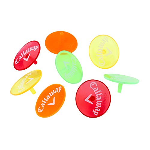 キャロウェイ(Callaway) ゴルフ マーカー ネオン プラスチック 8個入り 最後 画像