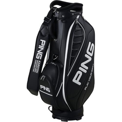 ピン(PING) XLT 38653 CB-U2505 キャディバッグ 9型 口枠5分割 (BLACK 38653-02) 1枚目 画像
