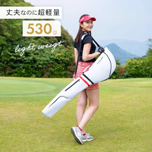 PYKES PEAK（パイクスピーク）ゴルフ クラブケース【10本収納 折畳み コンパクト】打ちっぱなし 練習用 47インチ対応 3ポケット GCC-101【ホワイト】 最後 画像