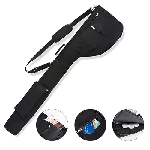 【 超軽量 ゴルフバッグ 】 練習用 クラブケース メンズ レディース ゴルフケース 初心者 ゴルフクラブ 7本収納バック 3つポケット付き ソフトキャリーバッグ 最後 画像