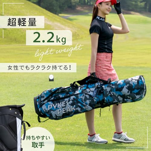 PYKES PEAK (パイクスピーク) キャディバッグ 軽量 ゴルフバッグ ゴルフ スタンド メンズ レディース 6分割 47インチまで入る フルセパレート 中間 画像