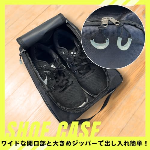 【国内検査済み】シューズケース シューズ入れ バッシュ ゴルフ シューズ袋 蒸れない 蓄光ジッパータブ 中間 画像
