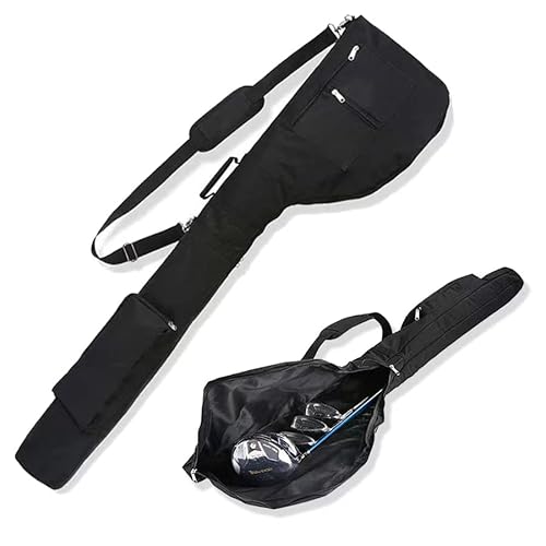 【 超軽量 ゴルフバッグ 】 練習用 クラブケース メンズ レディース ゴルフケース 初心者 ゴルフクラブ 7本収納バック 3つポケット付き ソフトキャリーバッグ 1枚目 画像