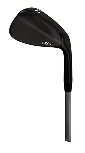 無刻印 ウェッジ ブラックエディション ゴルフクラブ 新溝 ルール適合 Wedge ブラックPVD仕上げ スチールシャフト 豊富なロフトバリエーション 【ノーロゴ】 【Ly】 (スチール, 52)の外観・全体像 画像