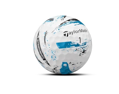テーラーメイド(TAYLOR MADE) TMJ24 SpeedSoft INK BLU 12個入り スピードソフト インク ブルー ゴルフボール 2024年モデル ブルーの特徴・詳細 画像