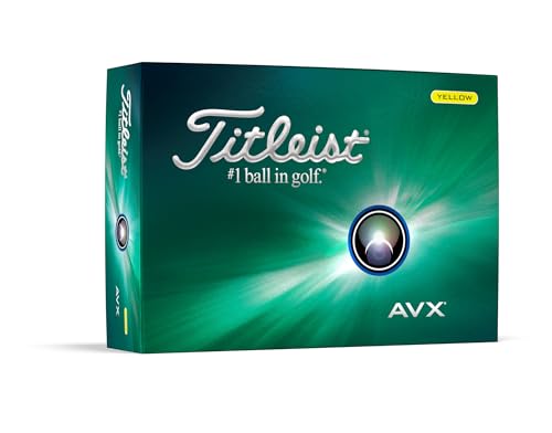 TITLEIST(タイトリスト) ゴルフボール 24 AVX YELLOW DZ ユニセックス イエローの外観・全体像 画像