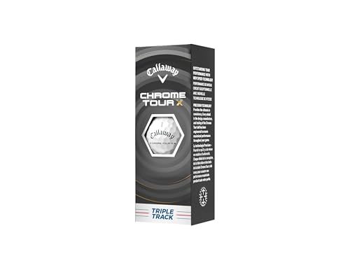 キャロウェイ(Callaway) ゴルフボール CHROME TOUR X 26 1ダース(12個入り) 4ピース構造 トリプル・トラック ホワイトの特徴・詳細 画像