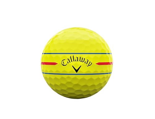 キャロウェイ(Callaway) ゴルフボール CHROME SOFT 26 1ダース(12個入り) 3ピース構造 360°トリプル・トラック イエローの特徴・詳細 画像