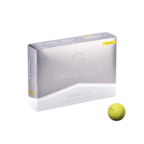 Snell Golf PRIME 2.0 1ダース 日本正規品 ■ USGA/R&A公認球 ■ 2024年新モデル ■ オンライン限定商品 (イエロー)の外観・全体像 画像