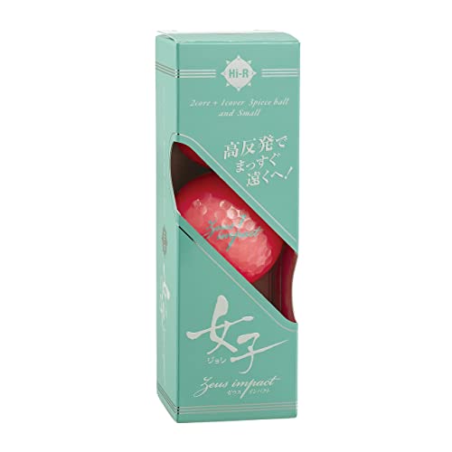 キャスコ(Kasco) ゴルフボール ゼウスインパクト女子3 パールピンクの特徴・詳細 画像