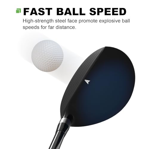 MAZEL (マゼル) レスキュー ゴルフクラブ ユーティリティ カーボンシャフト メンズ 右利き用 (カーボン（Z35 II-ブラック）, フレックス:R, 27, 度, 右)の特徴・詳細 画像