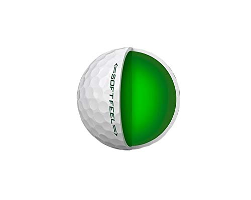 スリクソン ソフトフィール 2020 ゴルフボール ビビッドカラー マット仕上げ 艶消し SRIXON GOLF BALL SOFT FEEL USA直輸入品 ホワイトの特徴・詳細 画像