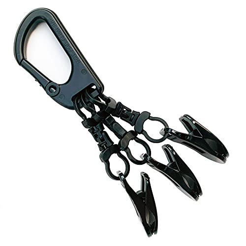 パターマット工房 メガ3連クリップ 日本製 強クリップ ゴルファー アイテム パターカバーホルダー グローブホルダー 手袋ホルダー タオルホルダー キャップホルダー マスクホルダー mega3clip 1