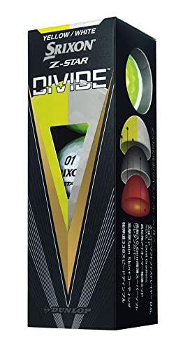 ダンロップゴルフボール SRIXON Z-STAR DIVIDE 2023年モデル 1ダース(12個入り) イエロー/ホワイトの詳細・まとめ 画像