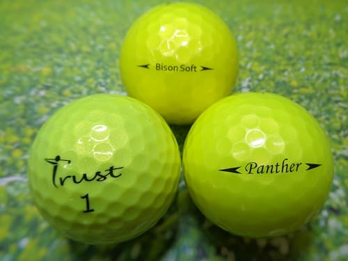 ゴルフ ボール ロスト ボール ABランク トラスト Trust 混合 10球 セット【中古】 (イエロー)の外観・全体像 画像