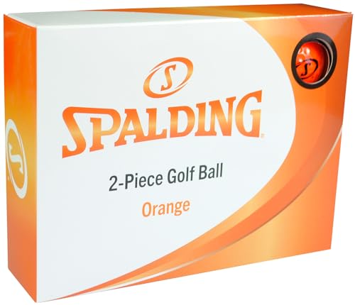 SPALDING(スポルディング) ゴルフボール 1ダース(12個入り) オレンジ SPBA-3768 1