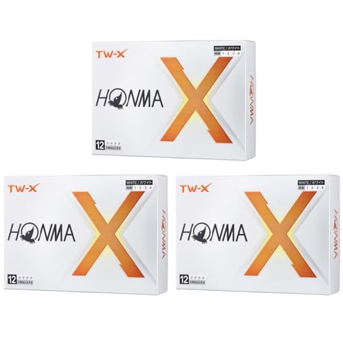 本間ゴルフ HONMA ボール TW-X ボール 3ダースセット 3ダース(36個入り) ホワイト 1