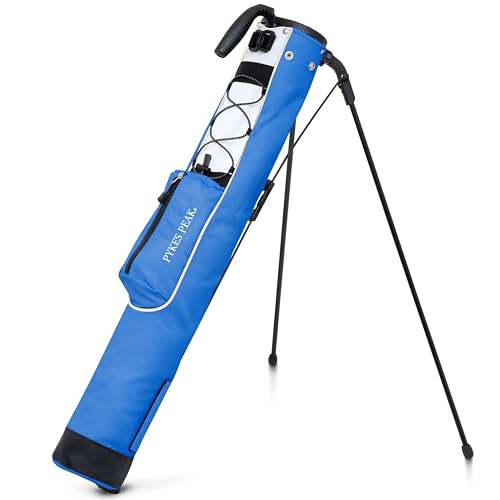 PYKES PEAK(パイクスピーク)ゴルフ スタンドバッグ【軽量 980g 全20色】セルフスタンド クラブケース ゴルフバッグ キャディバッグ サブバッグ フード付き 7本収納 メンズ レディースの外観・全体像 画像