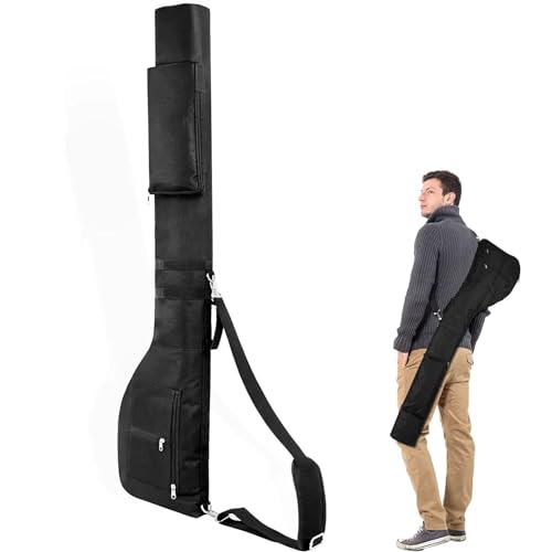 DFsucces ゴルフ クラブケース 超軽量 ゴルフバッグ 練習用 大容量 スレや傷に強い生地 7本収納 ゴルフバッグ ソフトケース 3つポケット付き ソフトキャリーバッグ (ブラック)の外観・全体像 画像