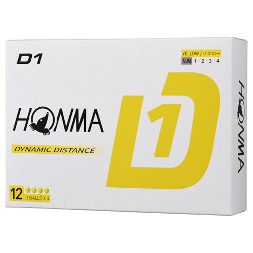 HONMA 2024 ホンマ D1 BT2401 イエロー (1ダース12個入)の詳細・まとめ 画像
