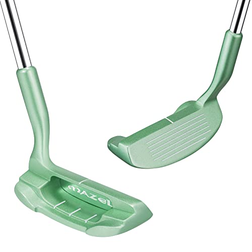 MAZEL ゴルフクラブ チッパー ゴルフ ピッチングウェッジ スチールシャフト、右利き&左利き、35°,36°,45°,55°,60°メンズ&レディース (スチール(ステンレス鋼ヘッド - ライトグリーン), r, 45, 度, 右)の外観・全体像 画像