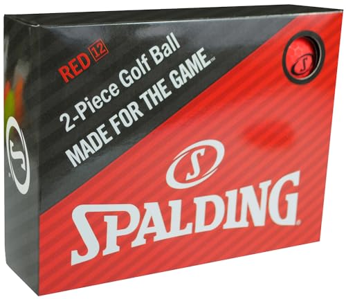 SPALDING(スポルディング) マットカラー ゴルフボール 1ダース(12個入り) レッド SPBA-3769 1