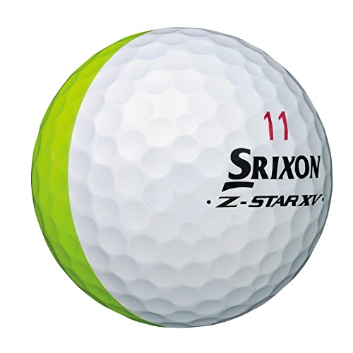 ダンロップゴルフボール SRIXON Z-STAR XV DIVIDE 2023年モデル 1ダース(12個入り) イエロー/ホワイトの特徴・詳細 画像
