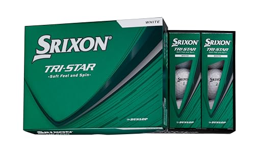 ダンロップ(DUNLOP) ゴルフボール スリクソン TRI-STAR6 2026年モデル 1ダース(12個入り) ホワイトの外観・全体像 画像