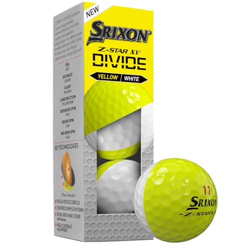 Srixon Z-Star XV Divide ゴルフボール、Z-Star 9の特徴・詳細 画像