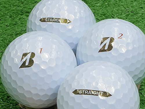 BRIDGESTONE GOLF SUPER STRAIGHT 2021年モデル パールホワイト ABランクロゴあり ロストボール 12個セットの外観・全体像 画像