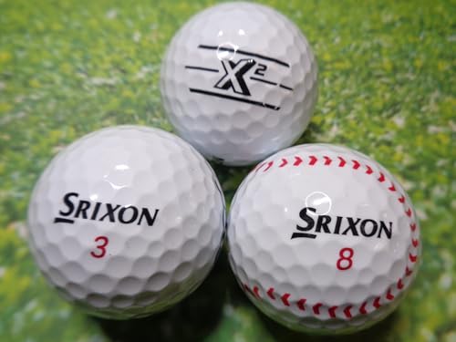 ゴルフ ボール ロスト ボール ABランク スリクソン X2 ホワイト 10球 セット【中古】 1