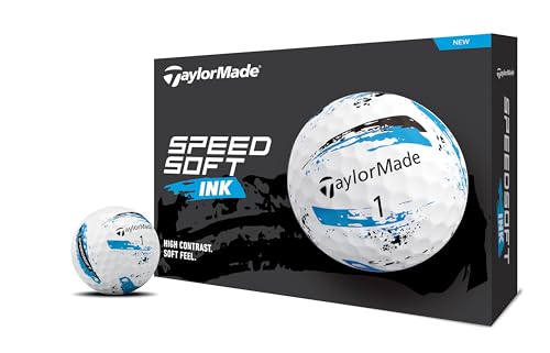 テーラーメイド(TAYLOR MADE) TMJ24 SpeedSoft INK BLU 12個入り スピードソフト インク ブルー ゴルフボール 2024年モデル ブルー 1