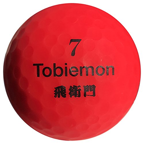 【FST限定モデル】 トビエモン(TOBIEMON) ゴルフボール TOBIEMON 視認性 蛍光マットカラーゴルフボール R&A公認球 2ピース 12球入 オリジナルメッシュバック入 レッド T-AMZ-MR マットレッドの特徴・詳細 画像