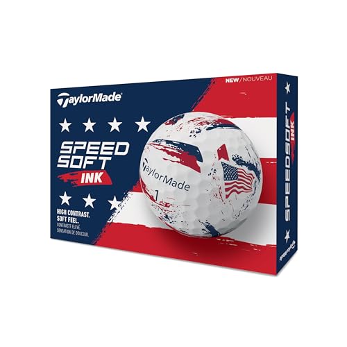 テーラーメイド(TAYLOR MADE) TM26 SpeedSoft Ink USA dz スピードソフト インク ユーエスエ ゴルフボール 2026年モデル ホワイト 1