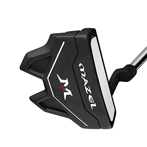 MAZEL (マゼル) パター ゴルフクラブ メンズ 右用 ヘッドカバー付き (バット - 黒, 34インチ)の特徴・詳細 画像