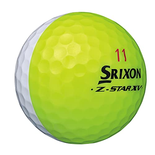 ダンロップゴルフボール SRIXON Z-STAR XV DIVIDE 2023年モデル 1ダース(12個入り) イエロー/ホワイトの特徴・詳細 画像