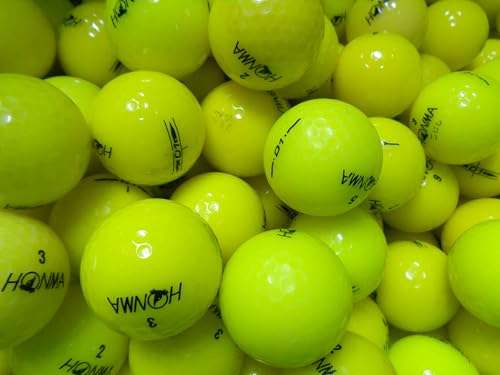 ゴルフ ボール ロストボール Aランク ~ Cランク ホンマ D1 年代色々 30球 【中古】 (イエロー)の外観・全体像 画像