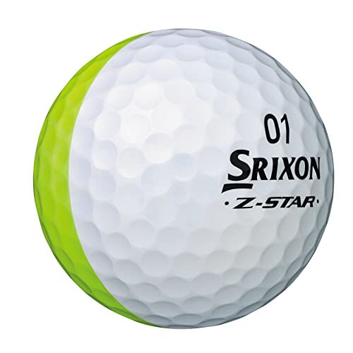 ダンロップゴルフボール SRIXON Z-STAR DIVIDE 2023年モデル 1ダース(12個入り) イエロー/ホワイトの特徴・詳細 画像