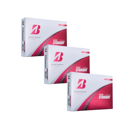 BRIDGESTONE(ブリヂストン) ゴルフボール SUPER STRAIGHT 2025年モデル ホワイト 3DZセット(36球入り)の外観・全体像 画像