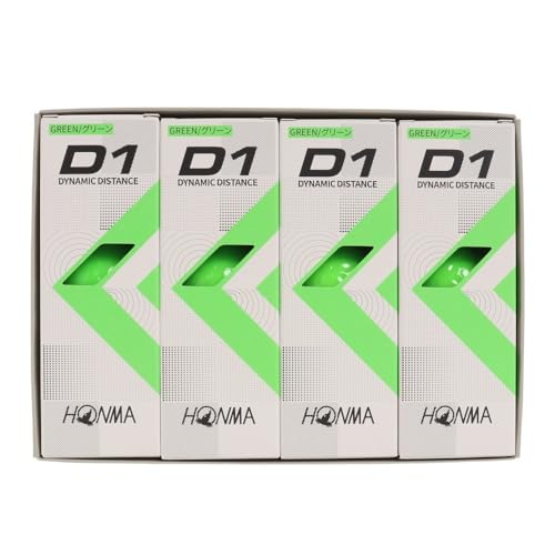 ホンマ ゴルフ ボール D1 D-1 BT2201 2ピース ソフト アイオノマー 飛び系 飛距離 ディスタンス ゴルフボール 1ダース 12球 コスパ 本間ゴルフ 本間 HONMA/BT2201/グリーンの特徴・詳細 画像