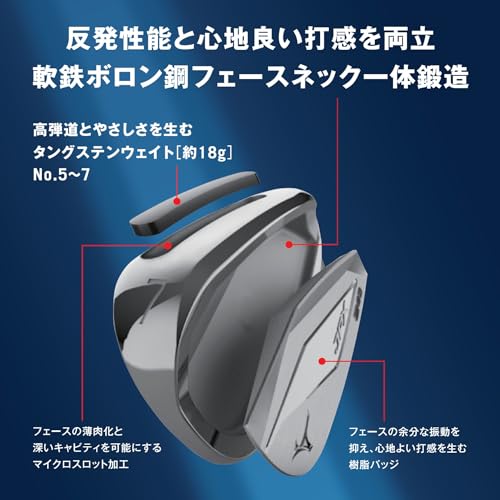 MIZUNO(ミズノ) ゴルフ クラブ JPX S40 フォージド アイアン 5番 メンズ N.S. PRO 950GH neo スチールシャフト付 S 5KJKB588の特徴・詳細 画像